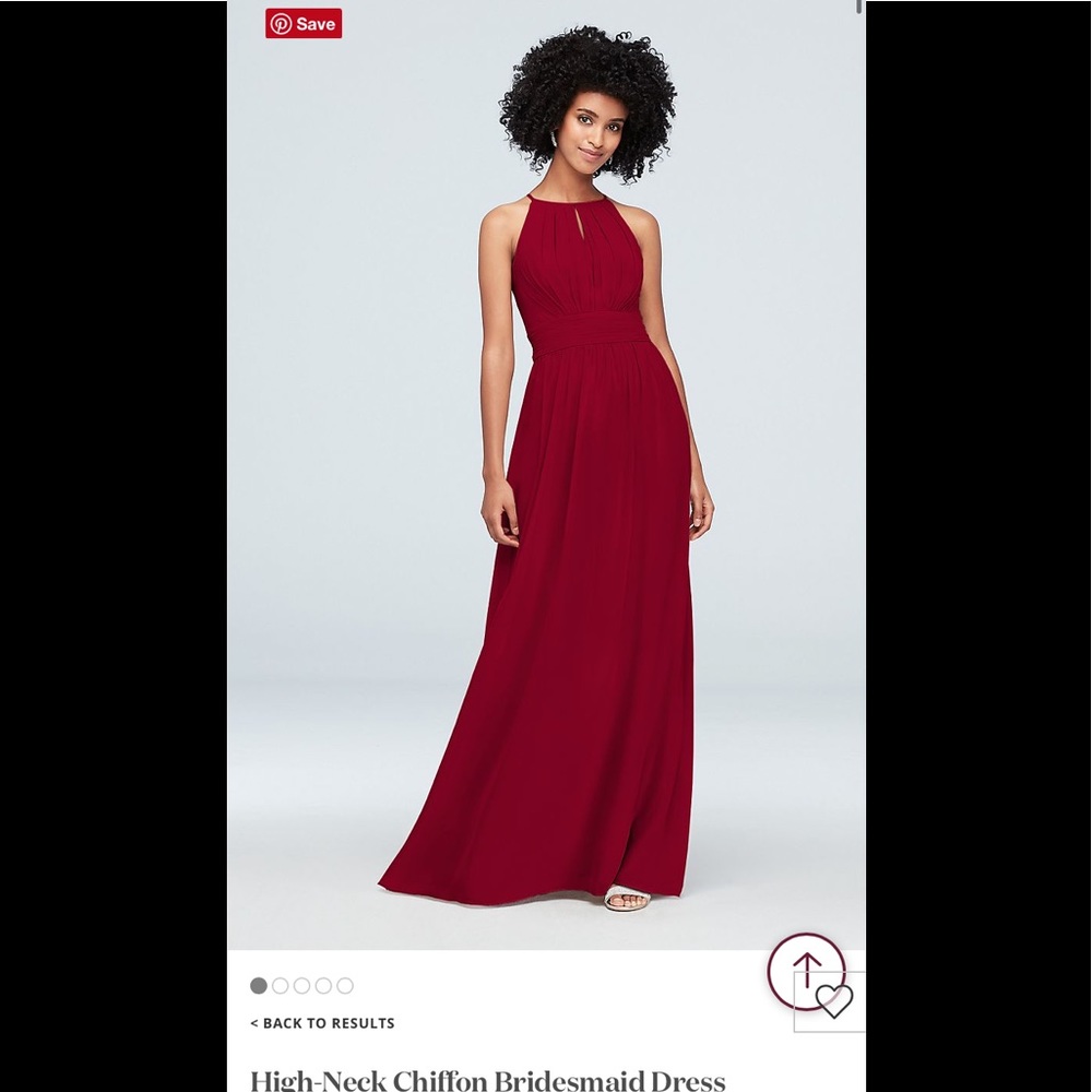 Never worn David’s Bridal Bridesmaid Dress